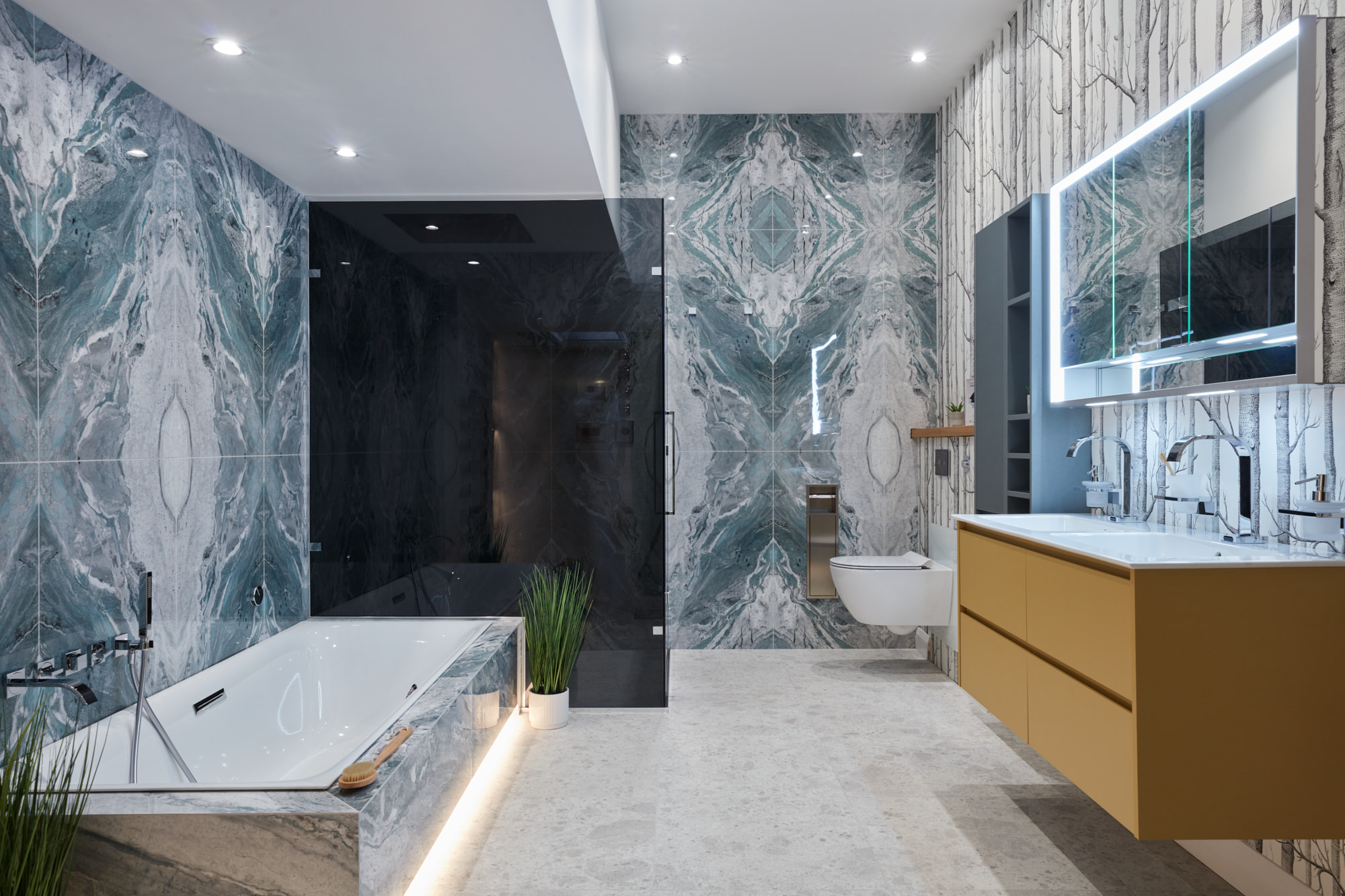 Luxury bathroom renovation in London by Creative Developments